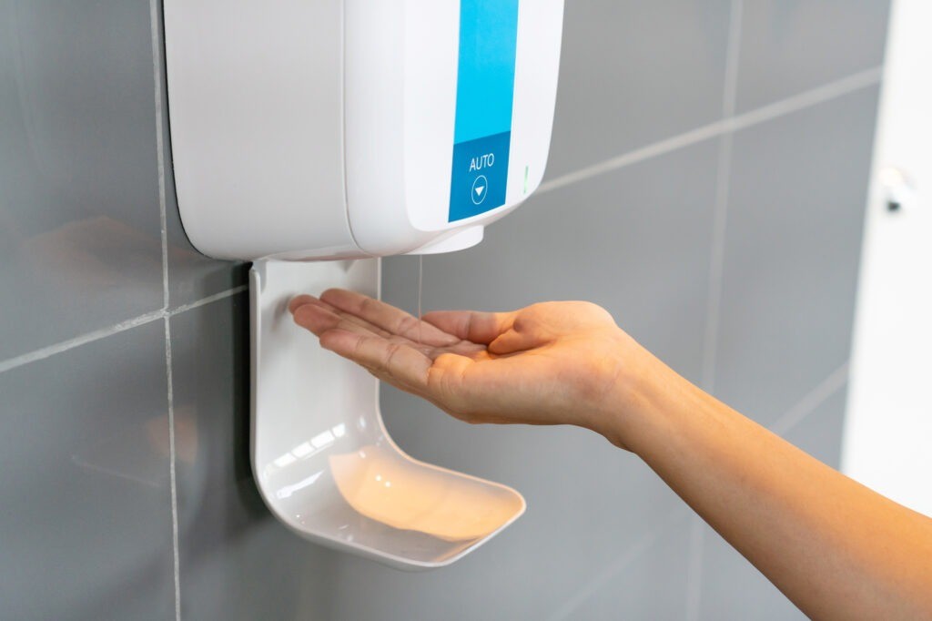 distributeur gel hydroalcoolique